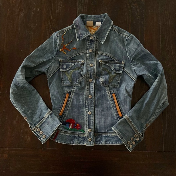 RARE People For Peace Denim Jacket  ●  LIMITED EDITION - Picture 1 of 3